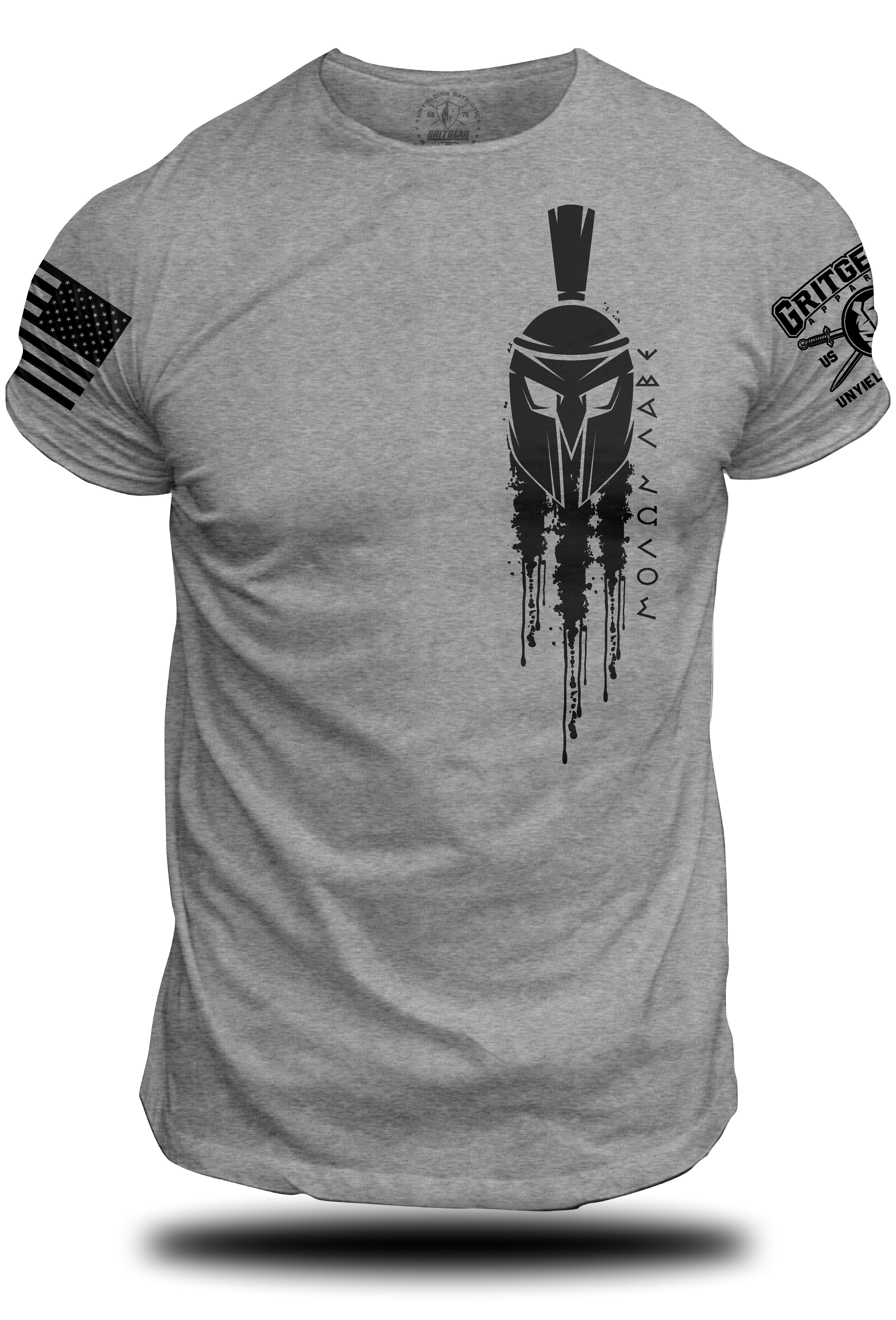 Molon Labe Helmet Side T-shirt | Grit Gear Apparel ®