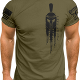 Molon Labe Helmet Side T-shirt | Grit Gear Apparel ®