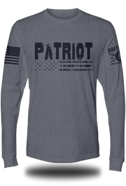 Patriot Distress Flag Long Sleeve Tee | Grit Gear Apparel