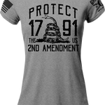 Protect The 2nd Amendment Ladies T-Shirt | Grit Gear Apparel