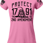 Protect The 2nd Amendment Ladies T-Shirt | Grit Gear Apparel