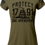 Protect The 2nd Amendment Ladies T-Shirt | Grit Gear Apparel