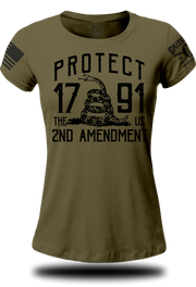 Protect The 2nd Amendment Ladies T-Shirt | Grit Gear Apparel