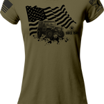 Protecting The Flag Ladies T-Shirt | Grit Gear Apparel