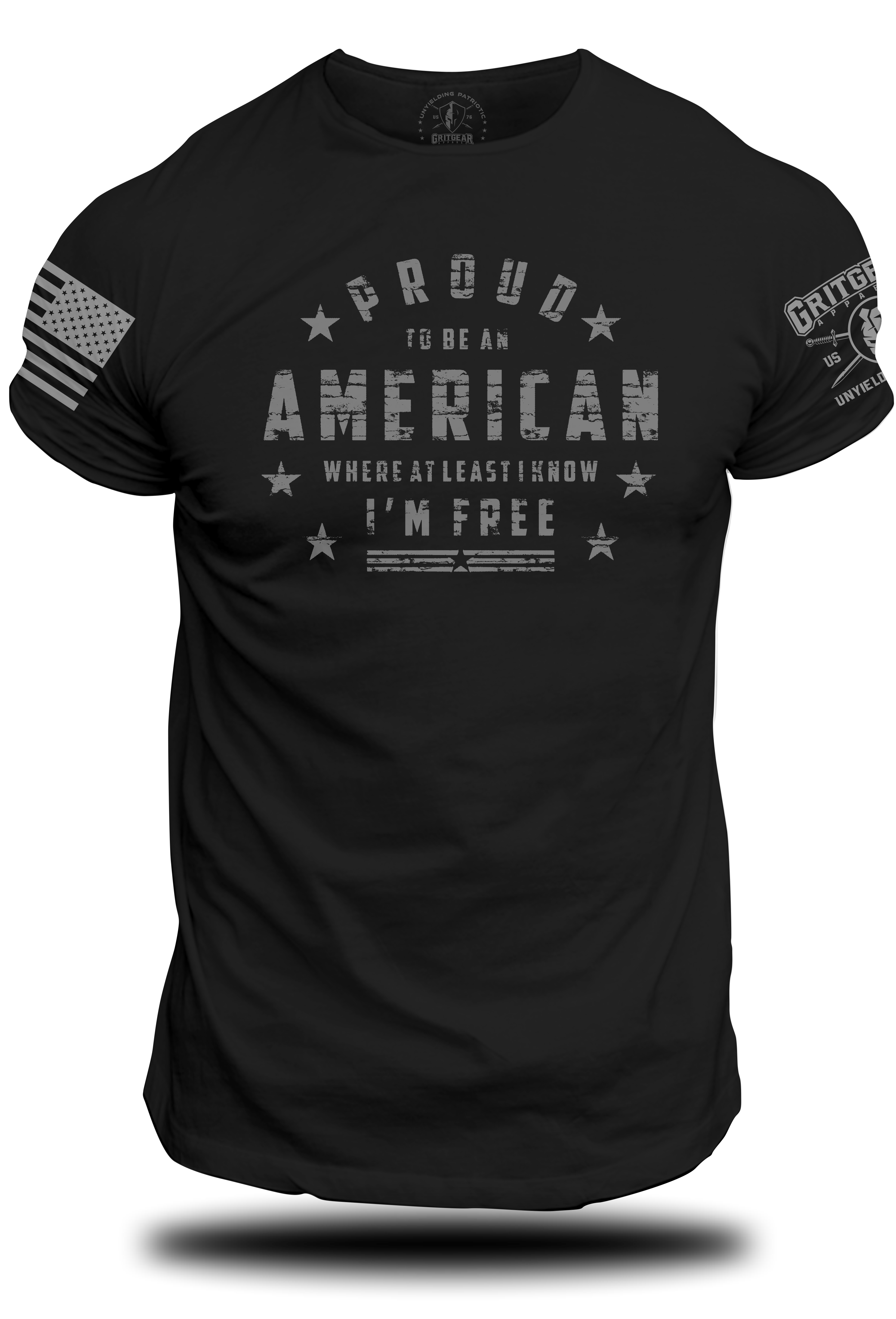 Proud American I'm Free - Tee | Grit Gear Apparel