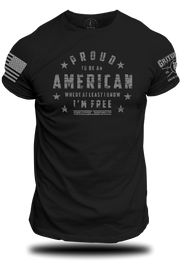 Proud American I'm Free - Tee | Grit Gear Apparel