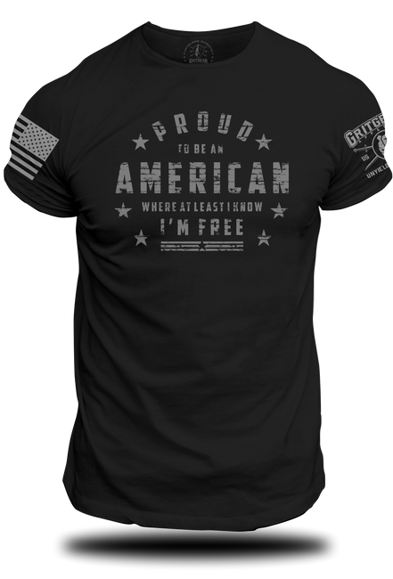 Proud American I'm Free - Tee | Grit Gear Apparel