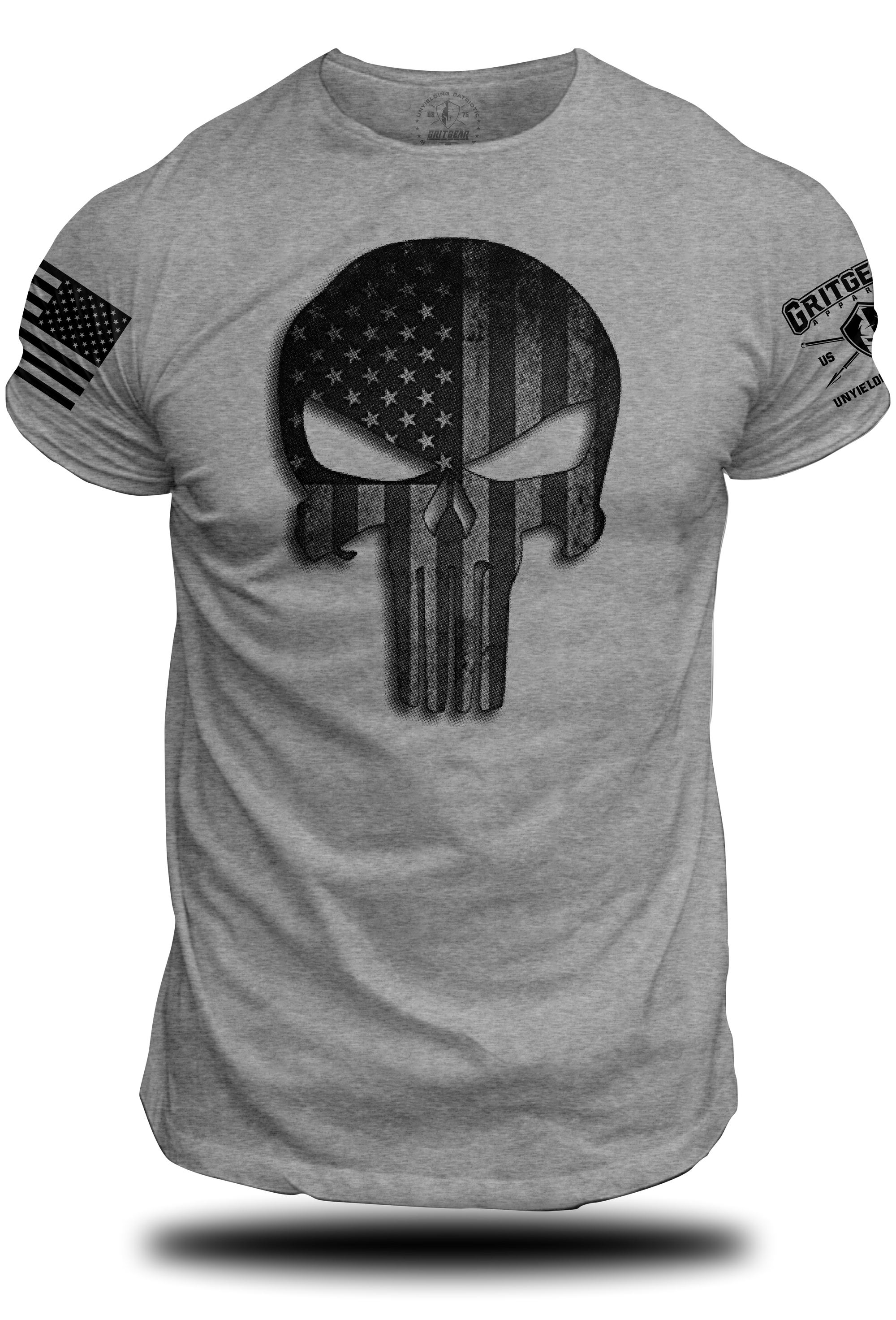 Punisher Stars and Stripes Tee | Grit Gear Apparel