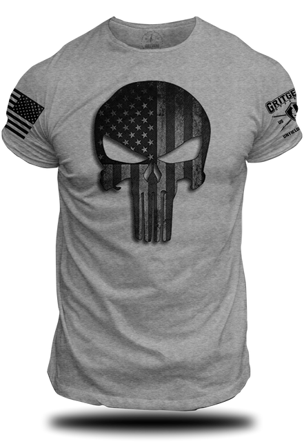 Punisher Stars and Stripes Tee | Grit Gear Apparel