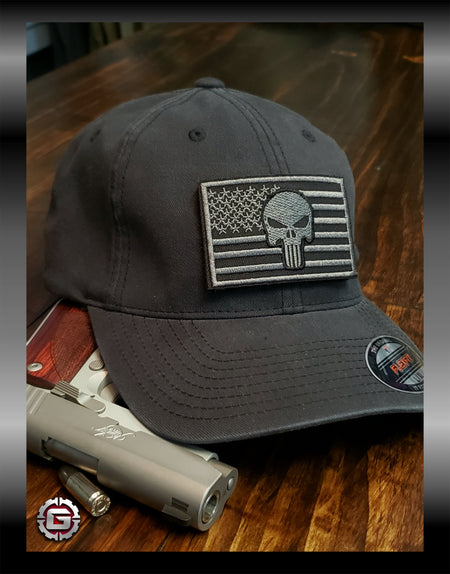 Punisher Flag Embroidered Patch Hat | GRITGEAR ™ Apparel