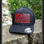 RED Flag Embroidered Hat | Grit Gear Apparel®