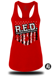 RED1 Ladies RacerBack Tank | Grit Gear Apparel ®