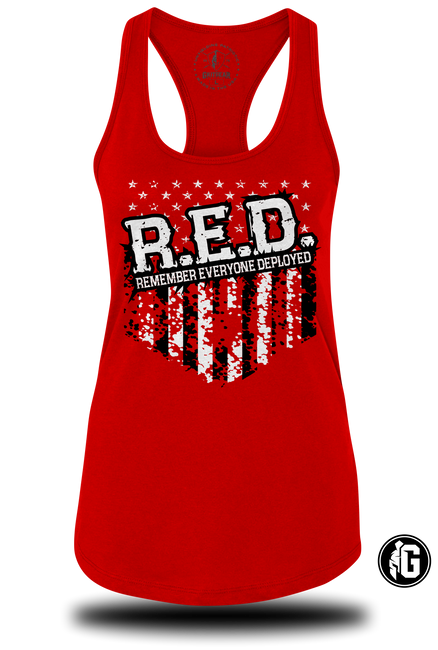 RED1 Ladies RacerBack Tank | Grit Gear Apparel ®