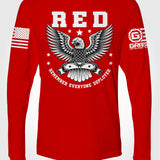 Ryan Weaver RED Eagle LONG SLEEVE T-shirt
