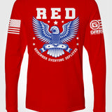 Ryan Weaver RED Eagle LONG SLEEVE T-shirt