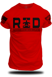 RED - Star T-shirt  | Grit Gear Apparel®