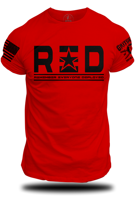 RED - Star T-shirt  | Grit Gear Apparel®