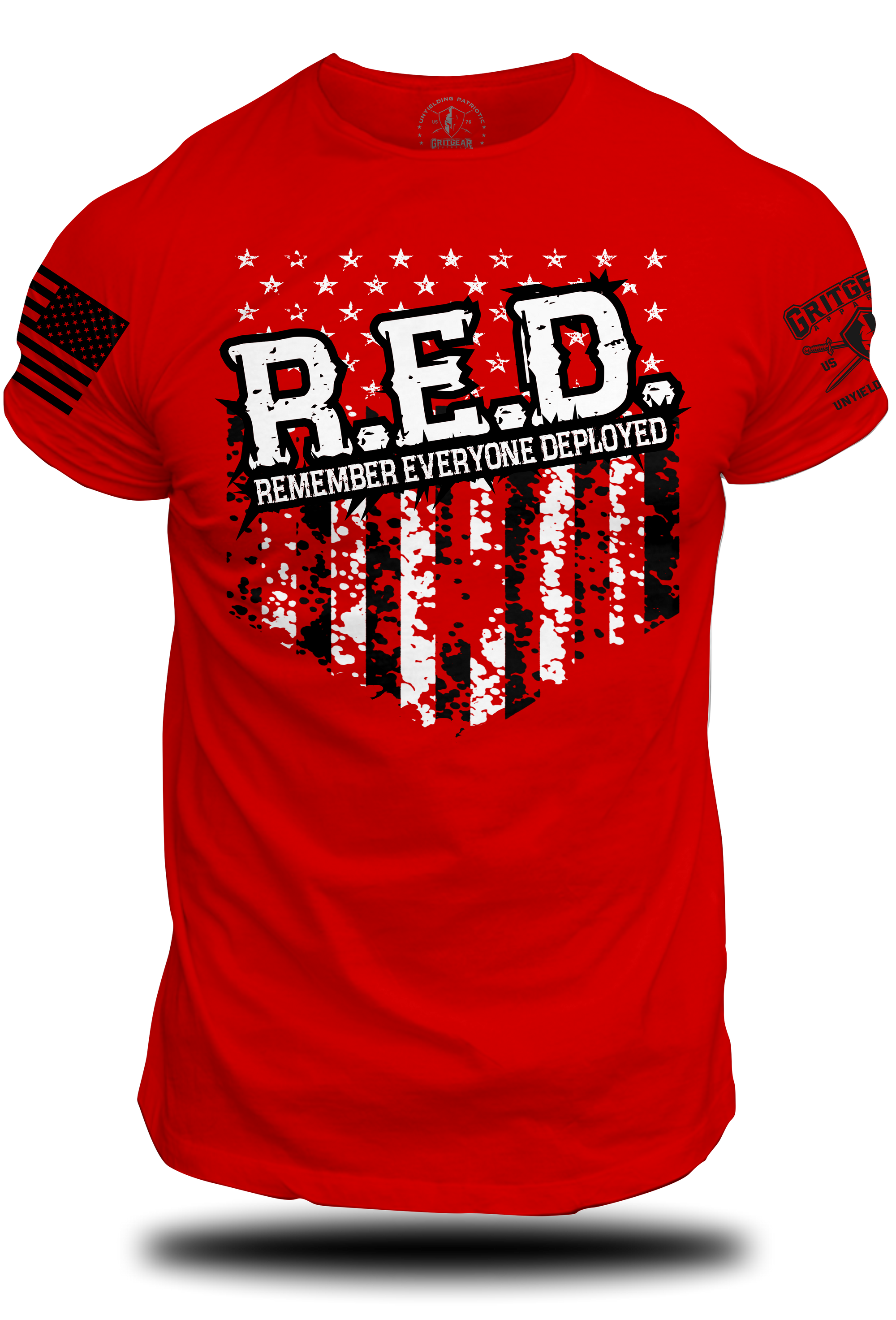 RED 1 - Remember Everyone Deployed Tee | Grit Gear Apparel