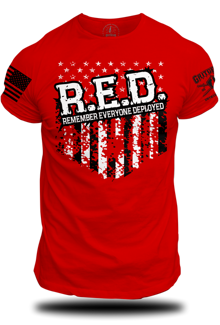 RED 1 - Remember Everyone Deployed Tee | Grit Gear Apparel