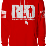 Standing Soldier RED Hoodie | Grit Gear Apparel ®