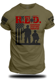 RED Two Soldiers Chopper T-shirt | Grit Gear Apparel ®