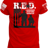RED Two Soldiers Chopper T-shirt | Grit Gear Apparel ®