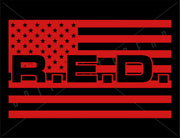 American Flag - R.E.D. Vinyl Decal | Grit Style Gear