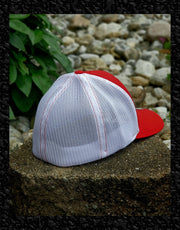 Red & White Grit Gear Logo Embroidered Hat | Grit Gear Apparel®