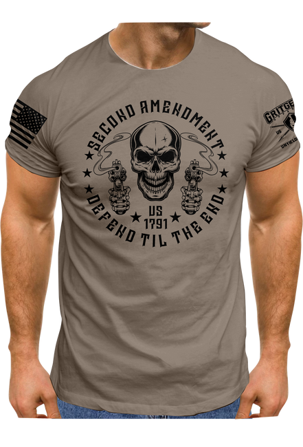 Second Amendment Defend til End Tee | Grit Gear Apparel