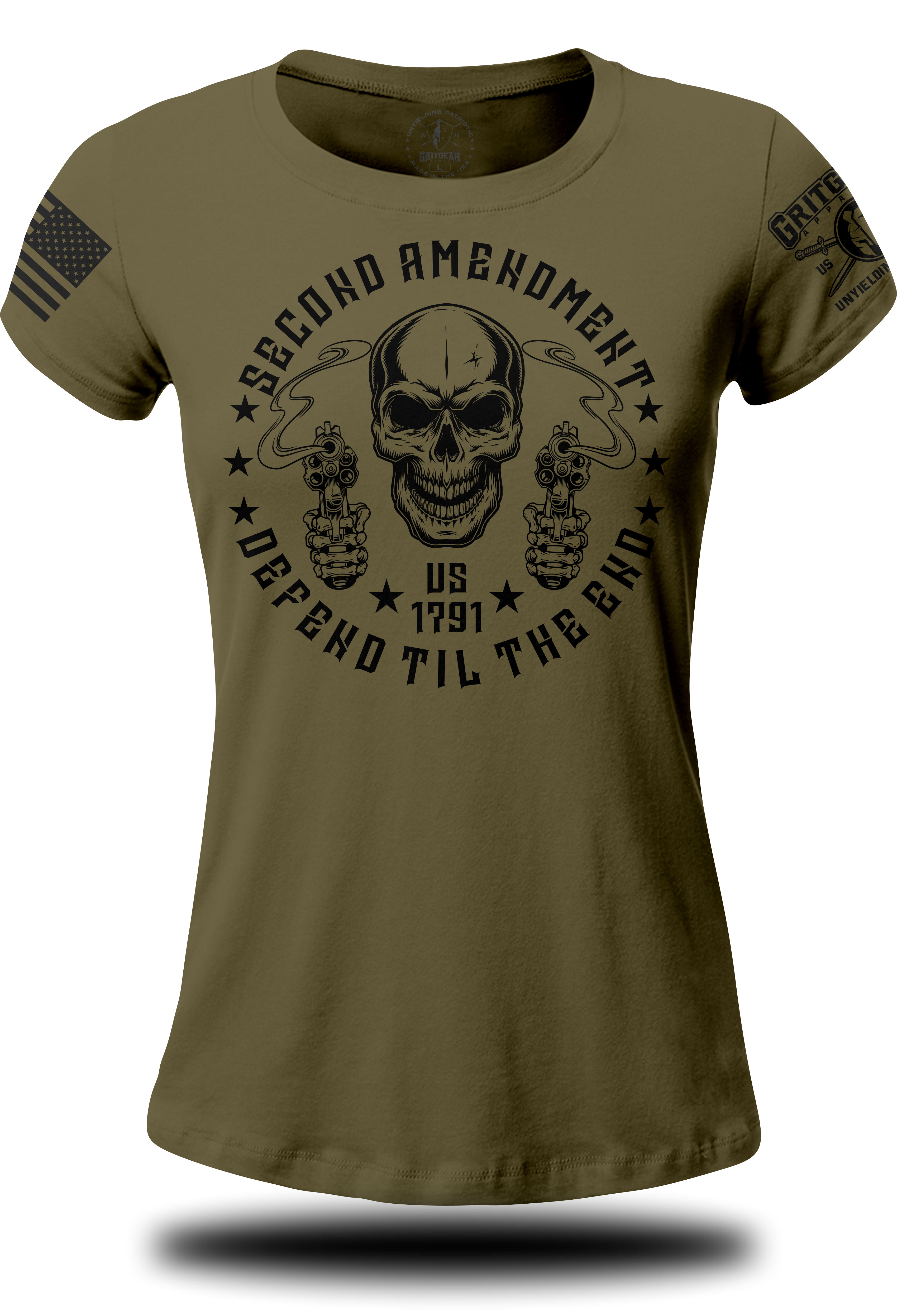 Defend til the End Ladies Tee | Grit Gear Apparel