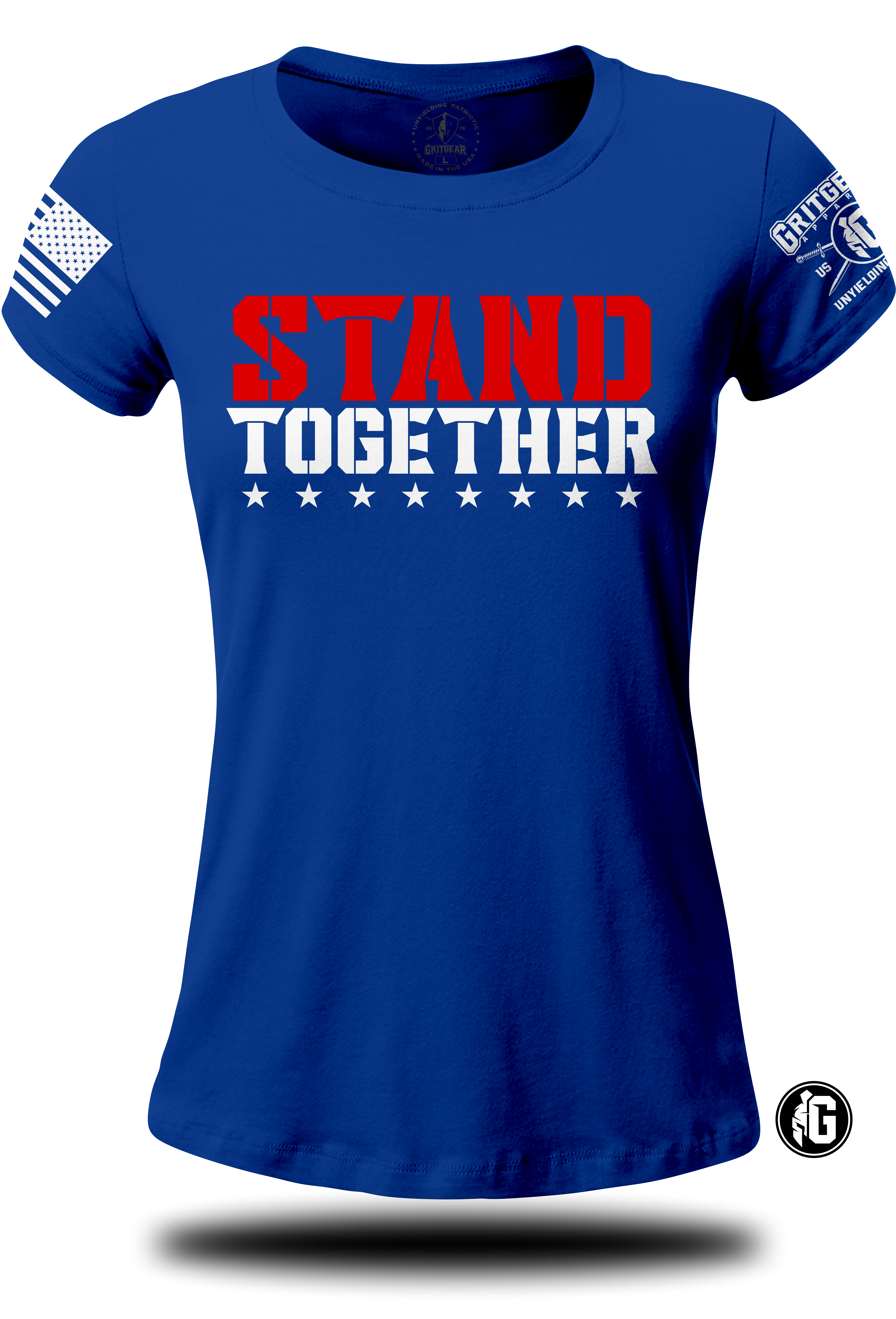 Stand Together Patriotic Ladies T-shirt | Grit Gear Apparel