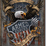 Armed Forces Since 1775 - Tin Sign | Grit Style Gear