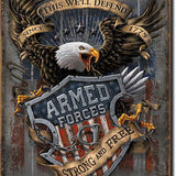 Armed Forces Since 1775 - Tin Sign | Grit Style Gear