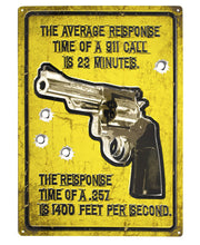 Average Response Time Tin Sign | Grit Gear Apparel