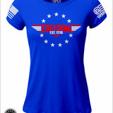 Ryan Weaver - Top Gun Freedom EST 1776 LADIES Slim Fit T-shirt | Grit Gear Apparel