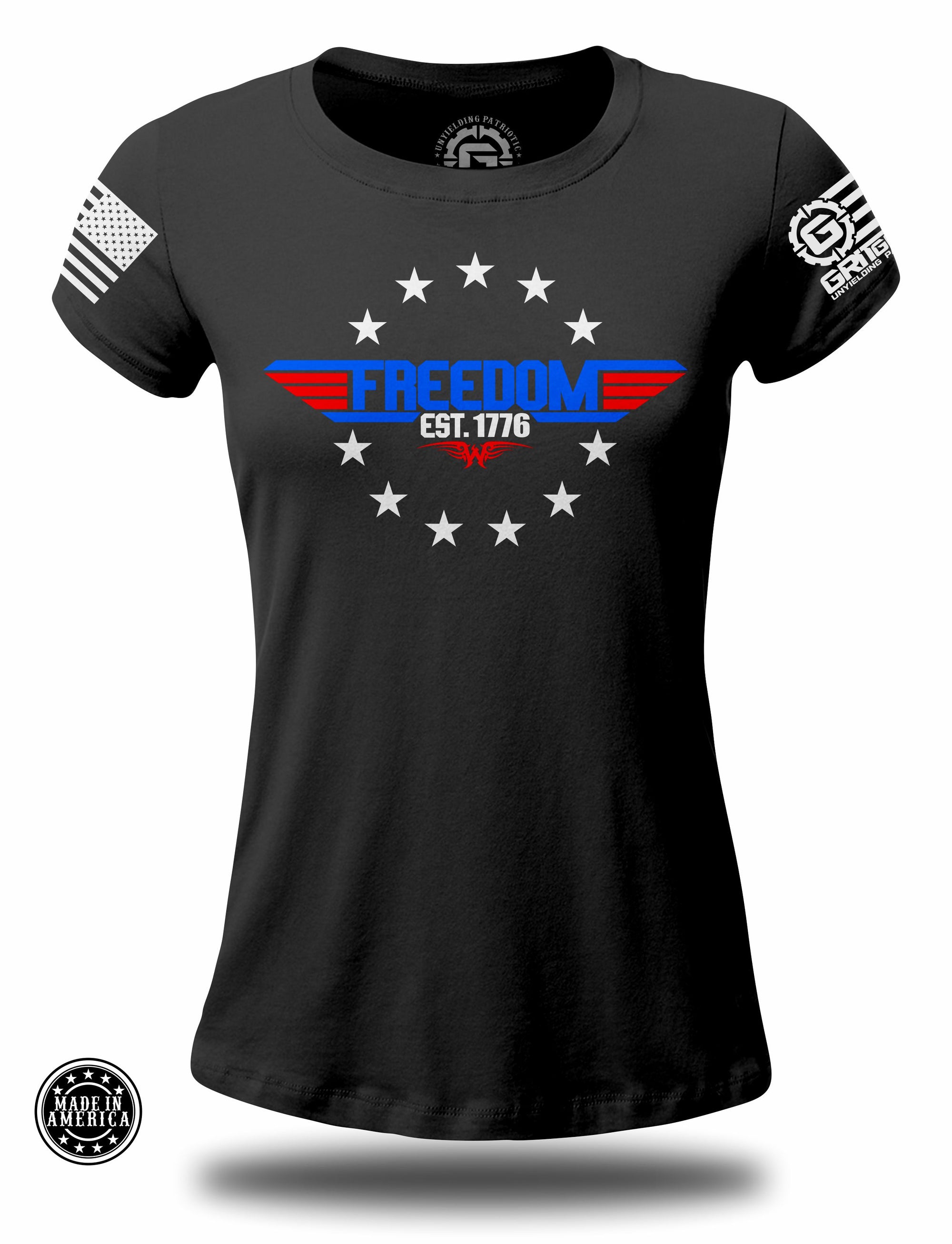 Ryan Weaver - Top Gun Freedom EST 1776 LADIES Slim Fit T-shirt