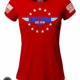 Ryan Weaver - Top Gun Freedom EST 1776 LADIES Slim Fit T-shirt | Grit Gear Apparel