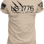 US EST 1776 Defend T-Shirt | Grit Gear Apparel