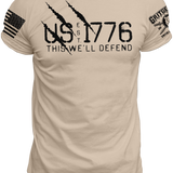 US EST 1776 Defend T-Shirt | Grit Gear Apparel