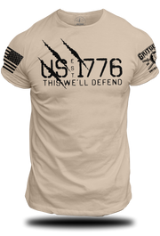 US EST 1776 Defend T-Shirt | Grit Gear Apparel