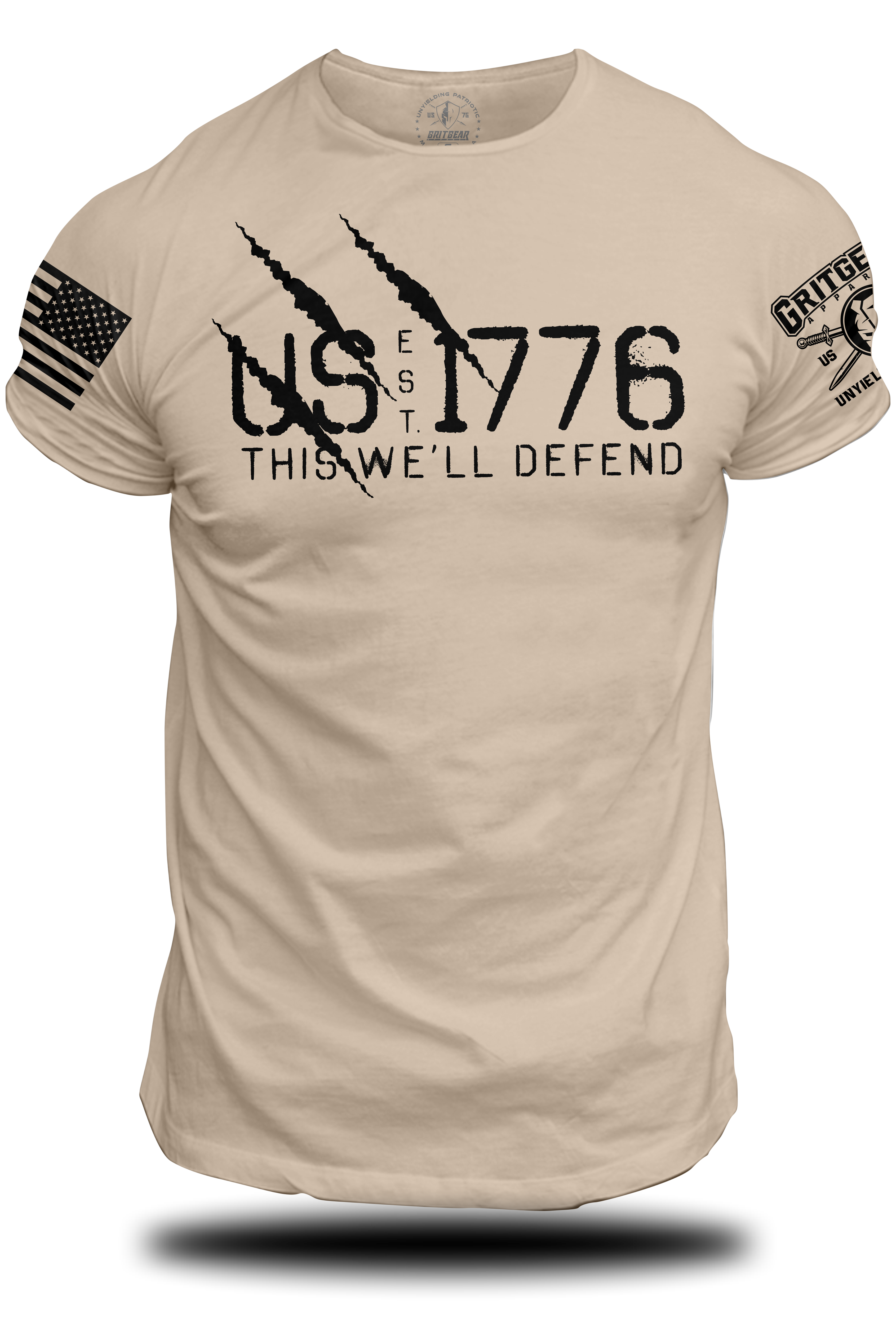 US EST 1776 Defend T-Shirt | Apparel - GRITGEAR Apparel