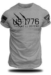 US EST 1776 Defend T-Shirt | Grit Gear Apparel