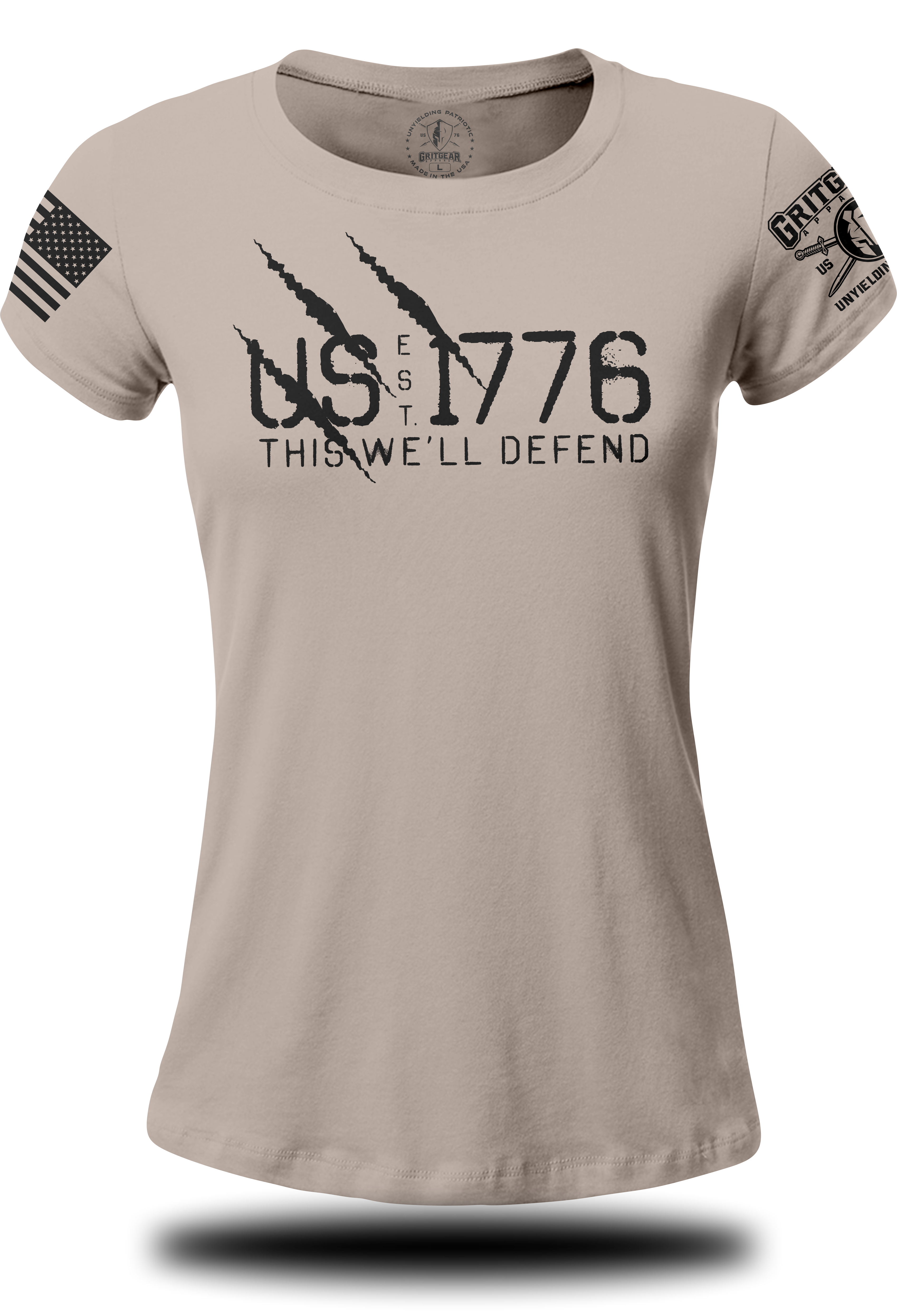 US EST 1776 Defend T-Shirt | Grit Gear Apparel