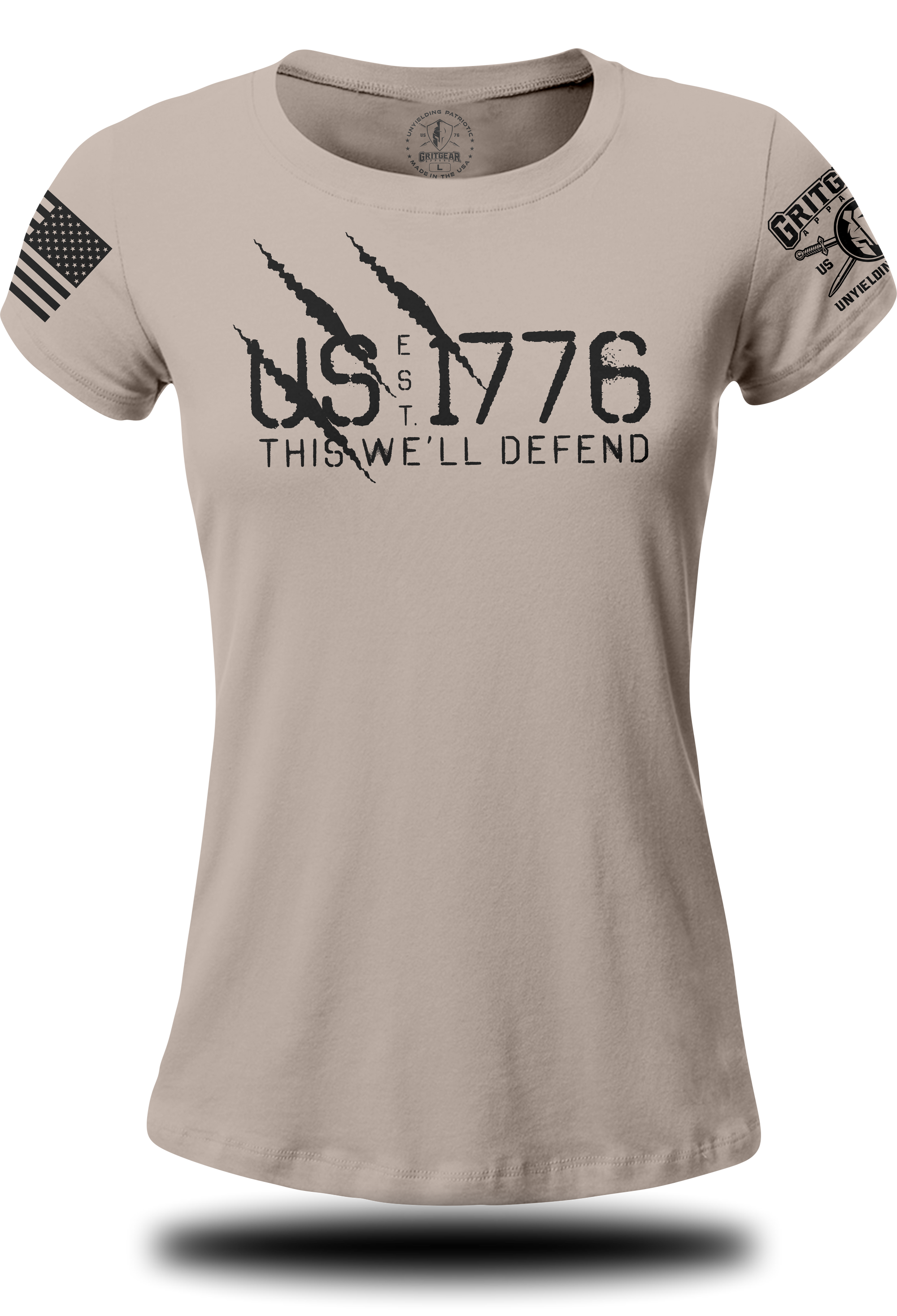 US EST 1776 Defend T-Shirt | Grit Gear Apparel