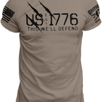 US EST 1776 Defend T-Shirt | Grit Gear Apparel