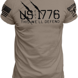 US EST 1776 Defend T-Shirt | Grit Gear Apparel