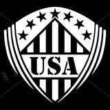USA Banner Style Vinyl Decal | Grit Style Gear