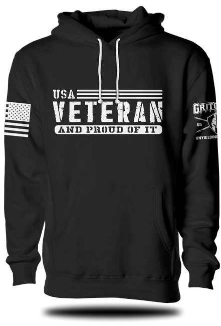 USA Veteran Proud of It Hoodie | Grit Gear Apparel ®