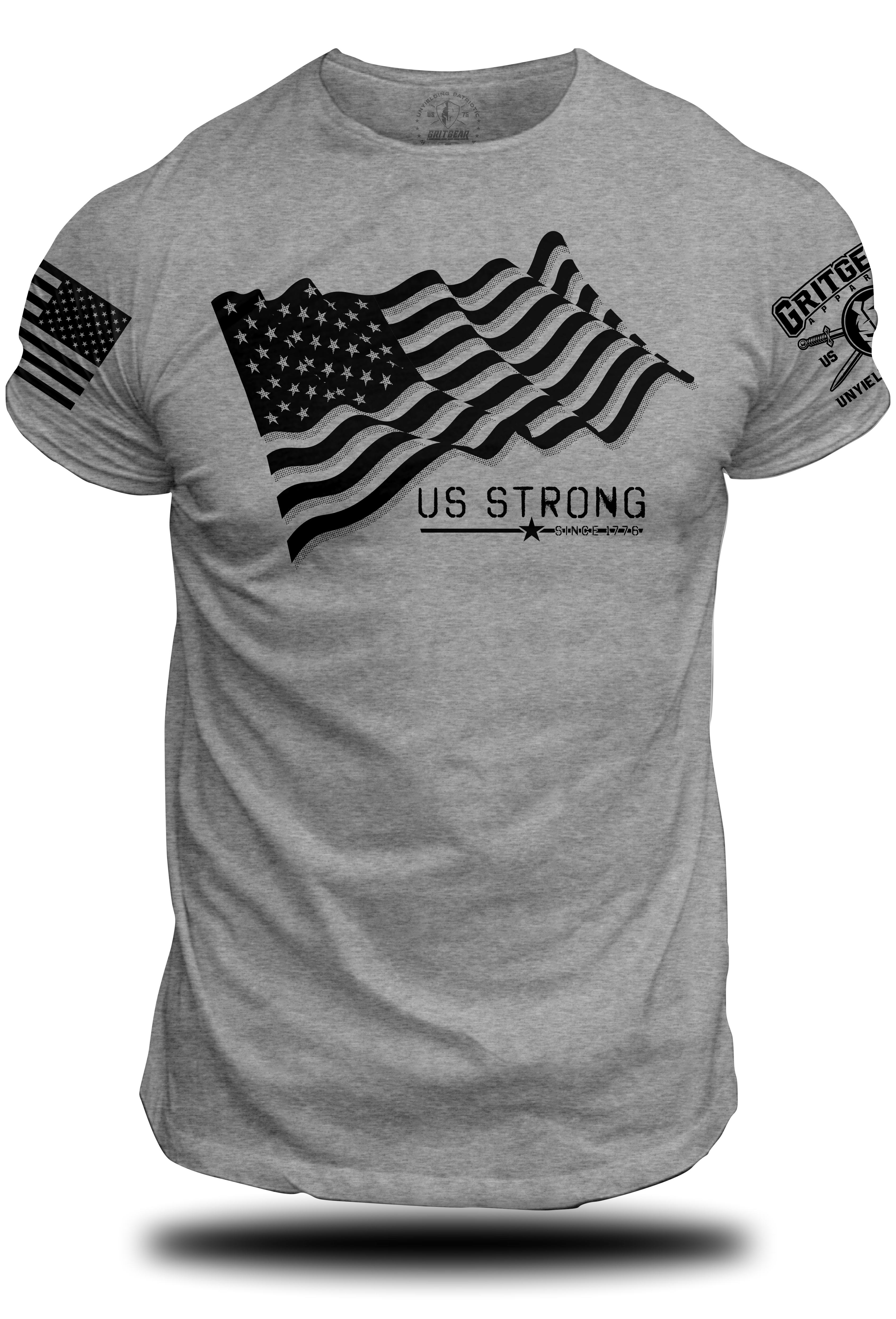 US Strong Since 1776 Flag Tee | Grit Gear Apparel