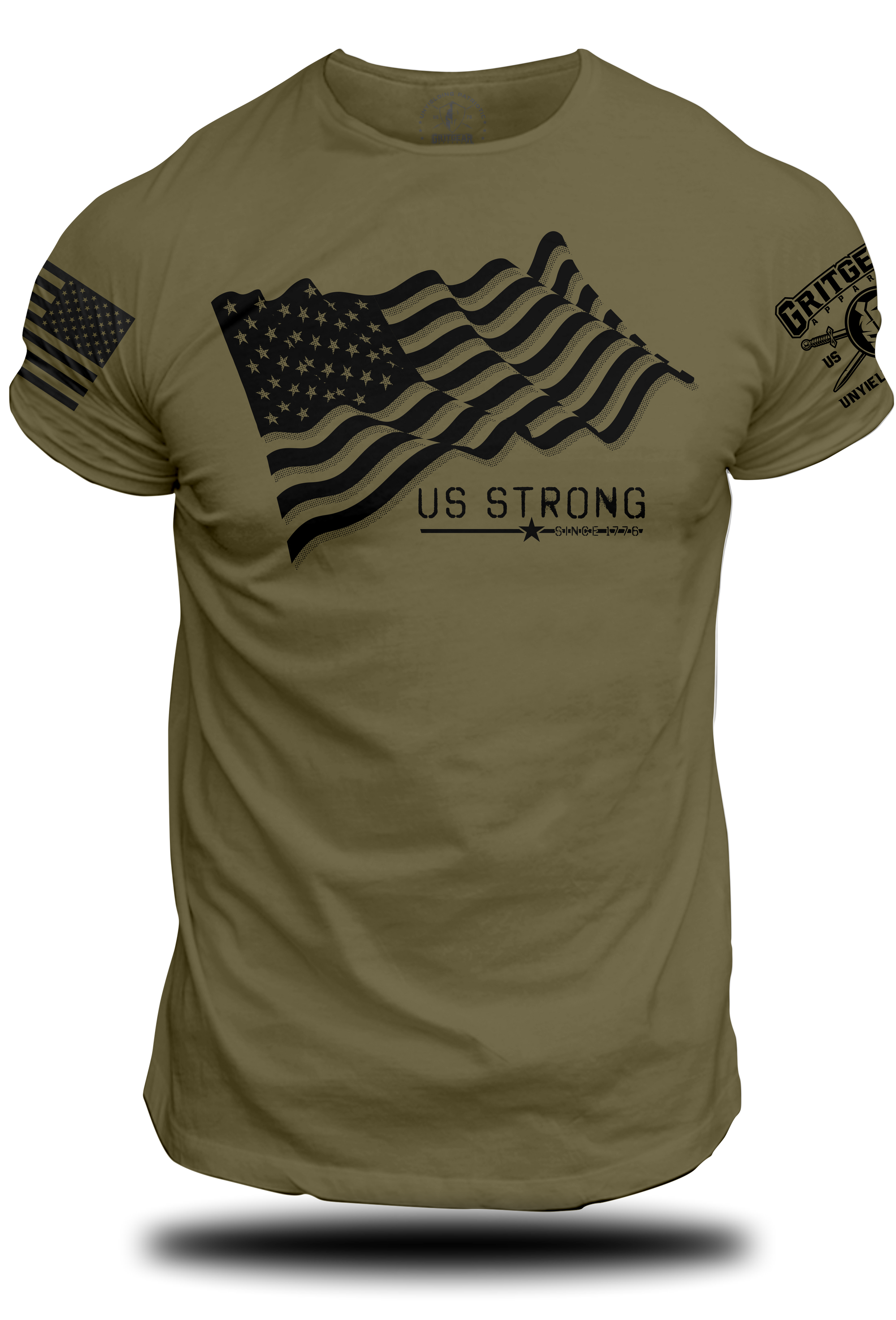 US Strong Since 1776 Flag Tee | Grit Gear Apparel
